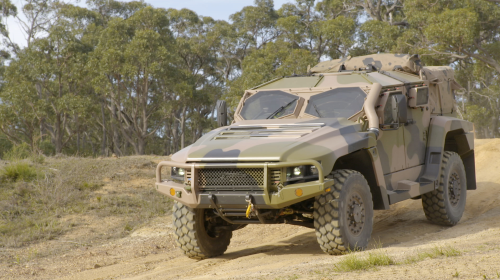 The new Hawkei military vehicle.