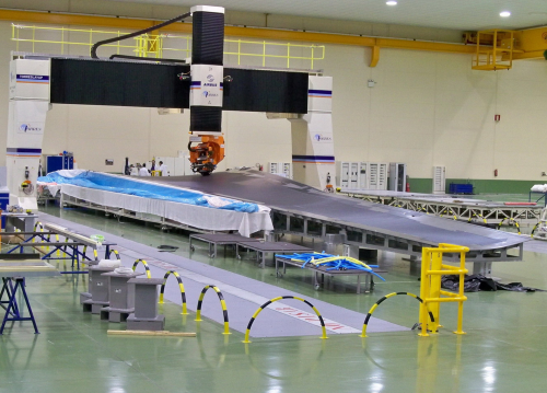 Manufacture of the A350 XWB lower wing shells commenced in August 2010 at Illescas in Spain. (Picture © Airbus S.A.S.)