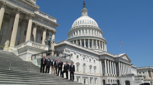 ACMA members on Capitol Hill, Washington D.C., for the recent Composites Caucus event.