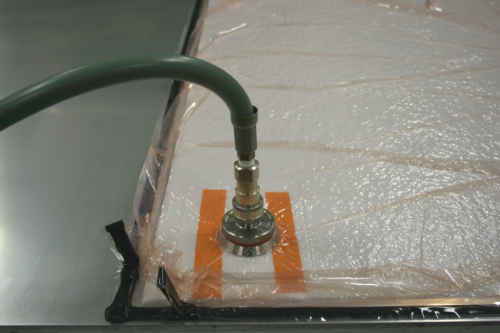 Airtech's Airseal sealant tape in use.