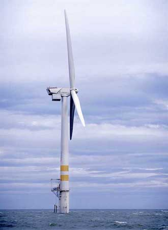 Located about 10 km off the coast of Arklow, Ireland, the 25 MW Arklow Bank Offshore Wind Park comprises 7 GE 3.6-MW wind turbines,