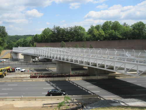 The Composite Advantage FiberSPAN bridge deck installed at Wolf Creek.