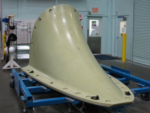 Goodrich's Engineered Polymer Products (EPP) team is producing lightweight, composite sail cusps for the next eight Virginia-class submarines for the US Navy. The sail cusp improves the hydrodynamic performance of the submarine.