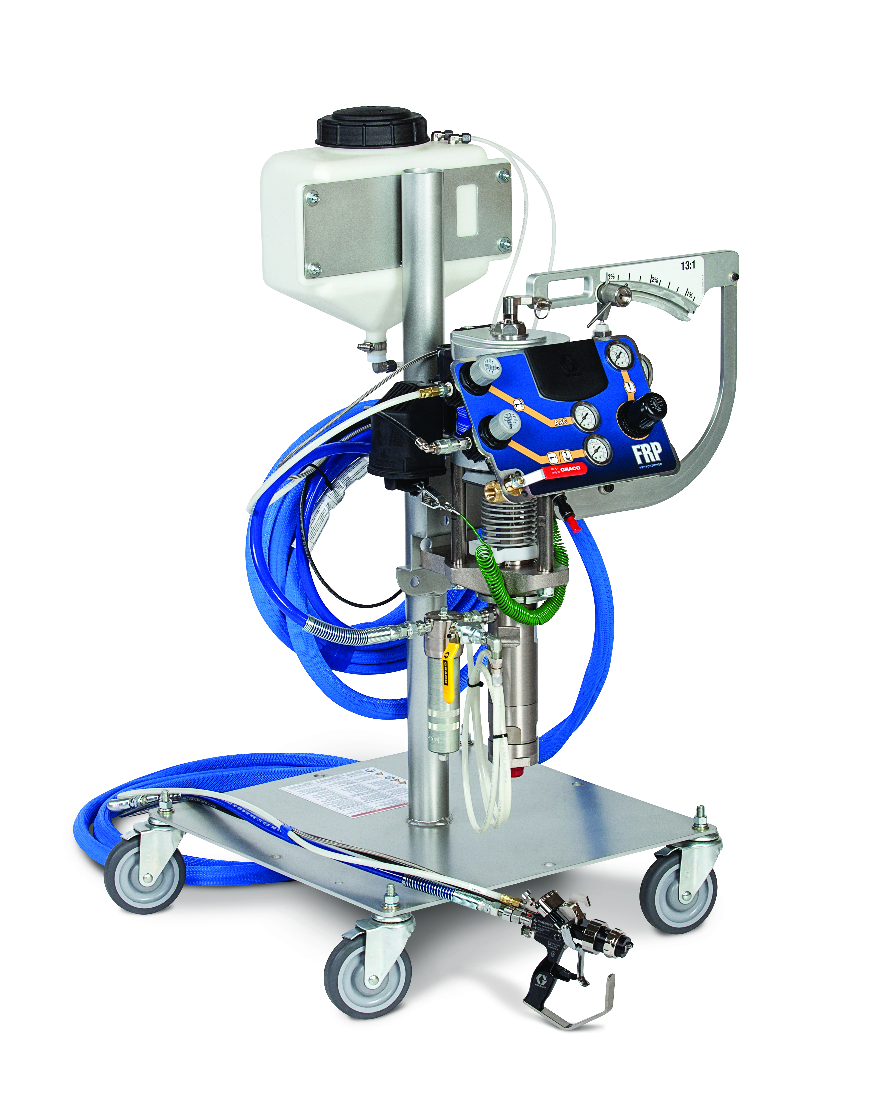 The Graco RS gel coat gun is reportedly up to 44% lighter than competing gun technologies.