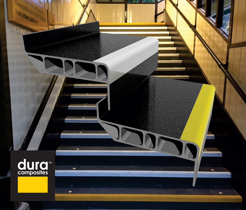 Dura Composites’ Dura Slab stair treads have won an award for Innovation in Composite Design at the Composites UK awards.