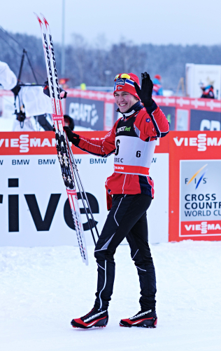 Madshus manufactures quality equipment for the best skiiers in the world, including Paal Golberg, a rising star in the Norwegian national team, who won a place on the podium at the recent Ski World Cup.