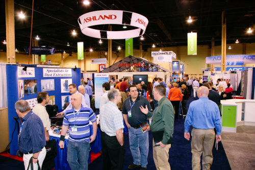 More than 180 exhibitors participated in the last ACMA Composites show. Even more are expected at the show in February. (Picture courtesy of ACMA.)