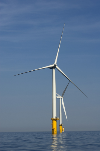 The Rhyl Flats Offshore Wind Farm started generating renewable wind energy at the North Wales coast, UK, early July.