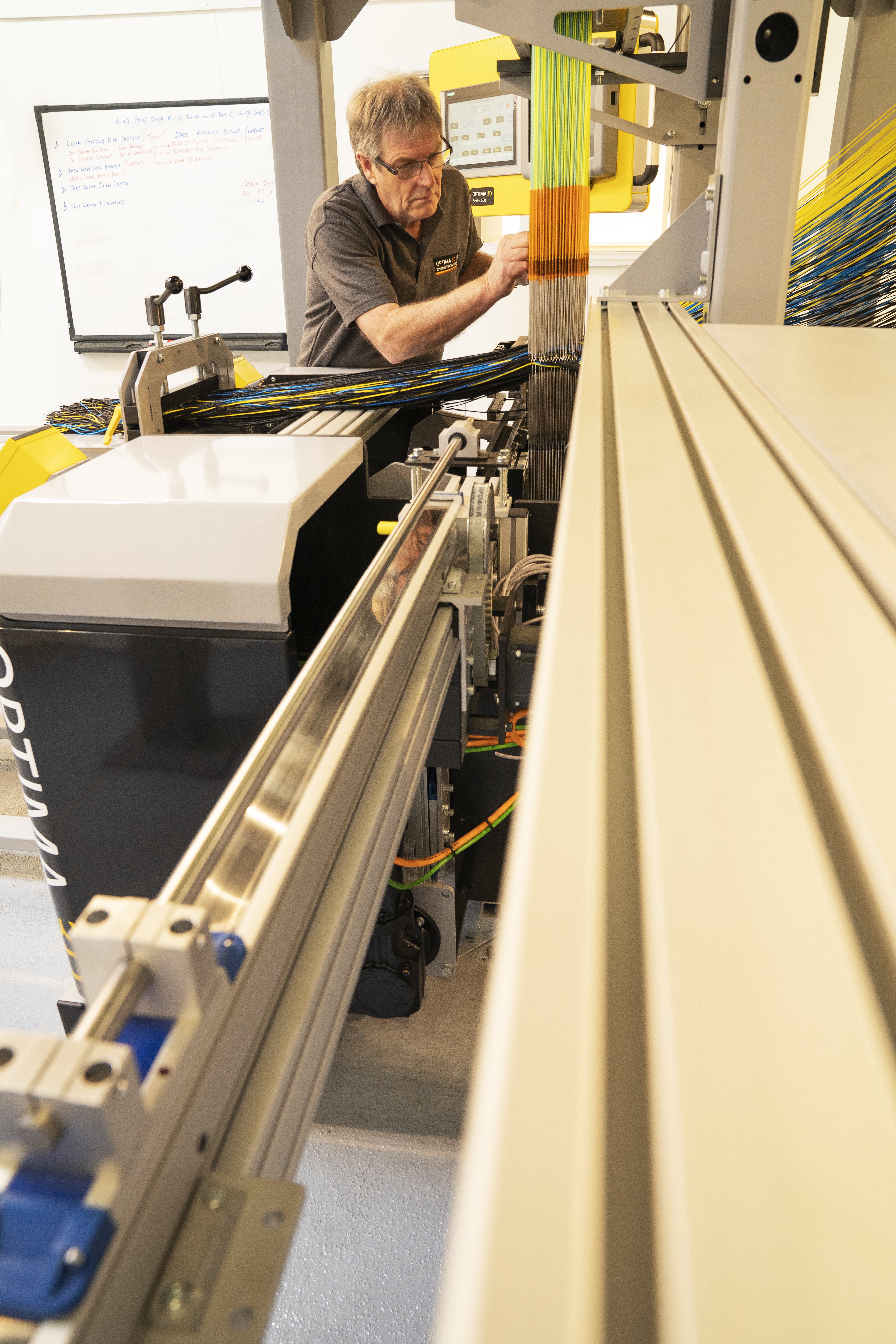 The machines can produce woven net shapes, billets and para beams for composite applications.