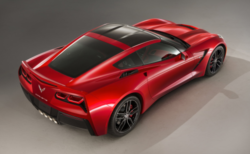 In January, General Motors unveiled the seventh generation Chevrolet Corvette. It features carbon fibre composite roof panels and hood. (Picture © General Motors.)