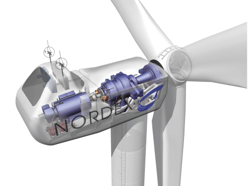 The Nordex N80 wind turbine. Picture courtesy of Nordex.