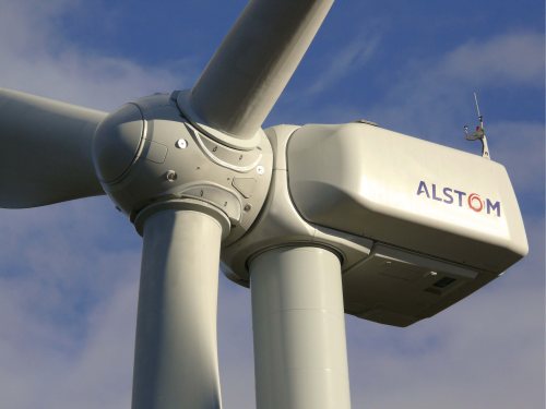 The Alstom ECO 100 wind turbine.