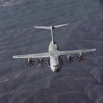 The Airbus A400M military transporter.