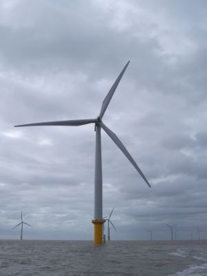 Siemens' 1000th UK wind turbine is installed at Gunfleet Sands wind farm off the coast of Essex.