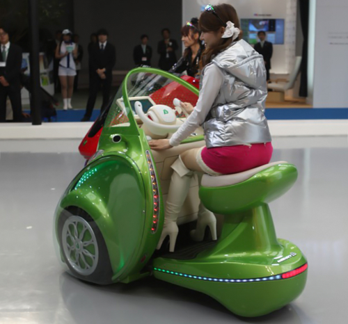 The one-seater Kobot electric concept car developed by Kowa Tmsuk Co Ltd.