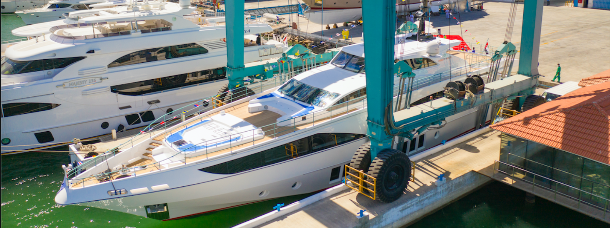 The Majesty 122 is the third 37 m superyacht manufactured by Gulf Craft using Scott Bader’s composite and adhesive materials.