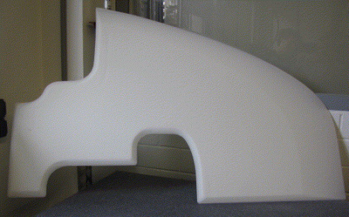Figure 7. Contoured foam core.