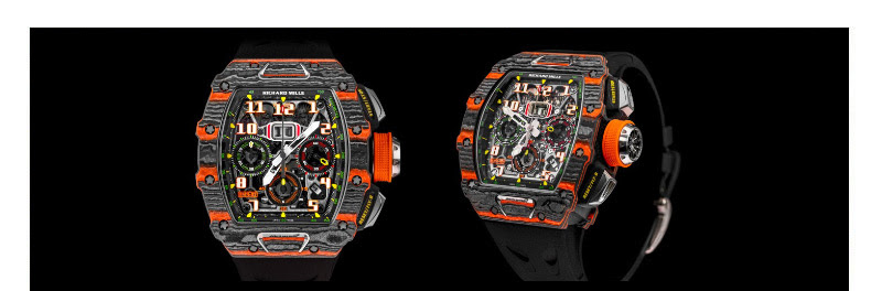 The prepreg material has been used to make the new RM 11-03 McLaren Automatic Flyback Chronograph.