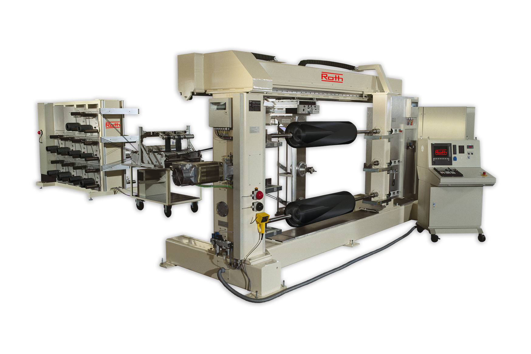 Roth’s filament winding machine. (Photo courtesy Roth Composite Machinery.)