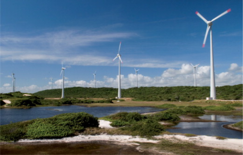 Vale dos Ventos wind farm in Paraiba Brazil. Photo courtesy Pacific Hydro.