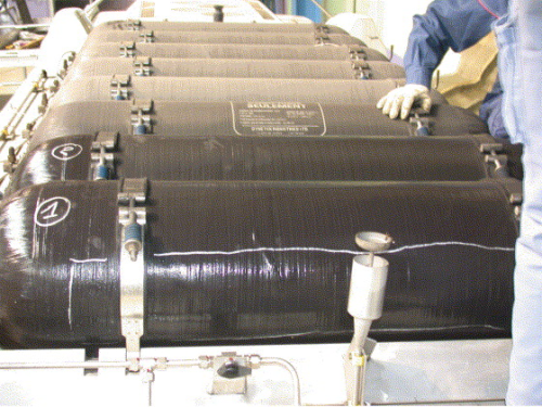 Figure 2. The NG pressure vessels. These pressure vessels need to be in service for 20 years or more.