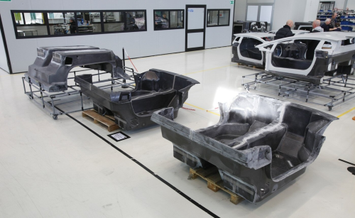 Lamborghini's first production carbon fibre composite chassis is manufactured using Araldite resin in an out-of-autoclave technique.