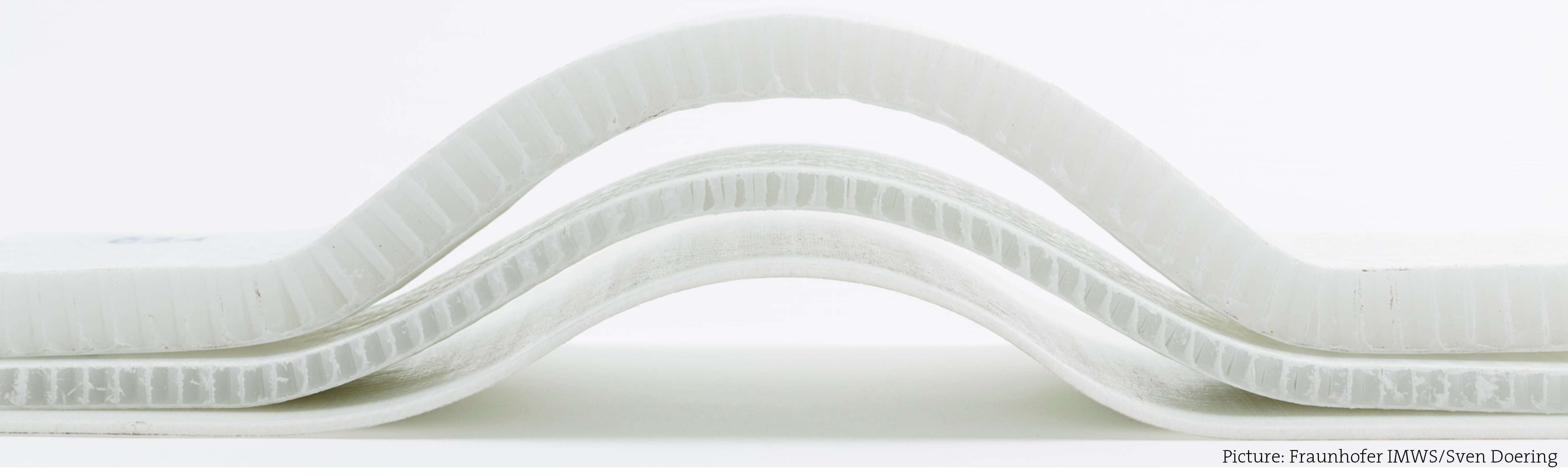 Organosandwich consists of two very thin face sheets of thermoplastic fiber composites separated by a thermoplastic honeycomb core.