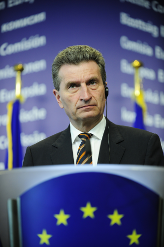 Günther H. Oettinger , European Commissioner for Energy © EC/CE