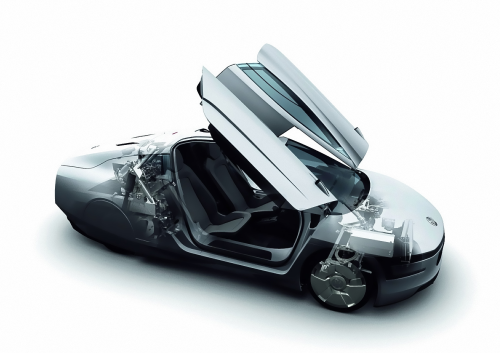 Volkswagen XL1 incorporates 169 kg (373 lbs) of CFRP materials in its monocoque compartment and exterior panels.
