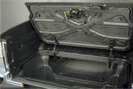 The Honda Ridgeline truck bed (pickup box).