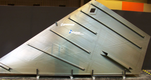 This Boeing aircraft wing skin incorporates Cytec prepreg materials in its construction.