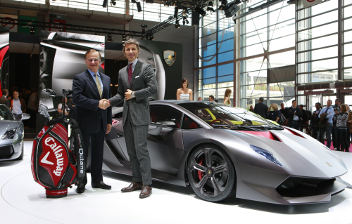 Lamborghini and Callaway announced their agreement at the Paris Motor Show.