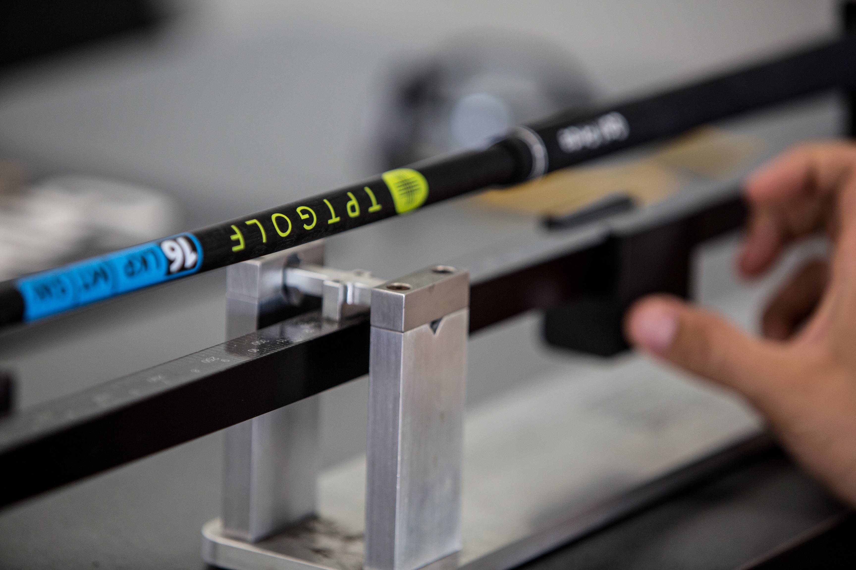 The automated tube manufacturing process can produce concentric carbon golf shafts which were recently launched under the brand name TPT Golf.