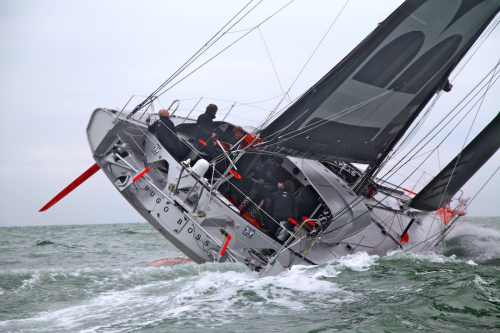 Alex Thomson's Hugo Boss boat. (Picture courtesy of C.Launay/Alex Thomson Racing/HUGO BOSS.)