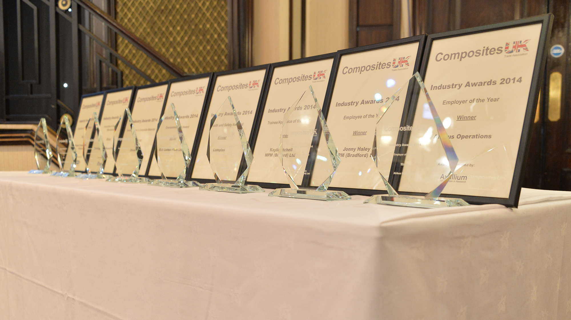 The awards are presented in eight categories.