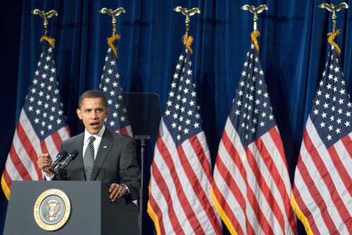 In his inaugural speech, Obama said he would double the production of alternative energy in the next three years.