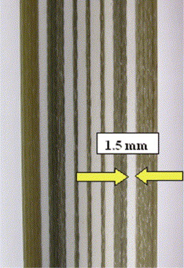 Figure 12. Synlay based on HGMs allows the fabrication of very thin sandwich structures.