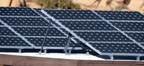 Solar PV panels in Joshua Tree National Park – Mojave Desert, USA