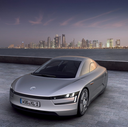The XL1 is the third generation of Volkswagen's 1-litre car concept (1 litre fuel consumption per 100 km).