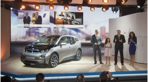 The launch of the BMW i3 in New York on 29 July 2013.