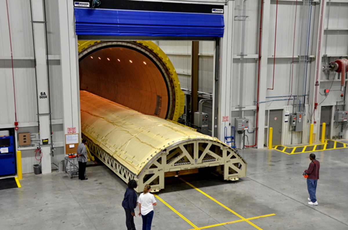 Spirit AeroSystems says that some of the world’s largest autoclaves to support the company’s composite fuselage business.