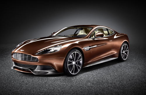 The Aston Martin Vanquish can accelerate from 0 to 62 mph in 4.1 seconds and has a top speed of 183 mph.