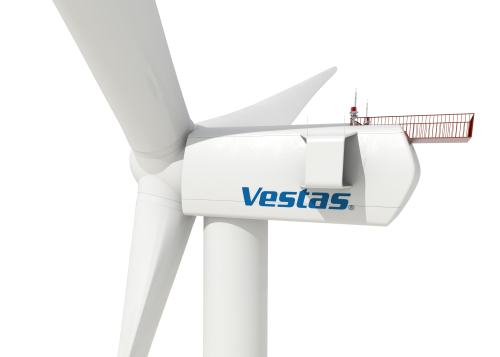 The V164-8.0 MW wind turbine will have 80 m blades. (Picture courtesy of Vestas Wind Systems AS.)