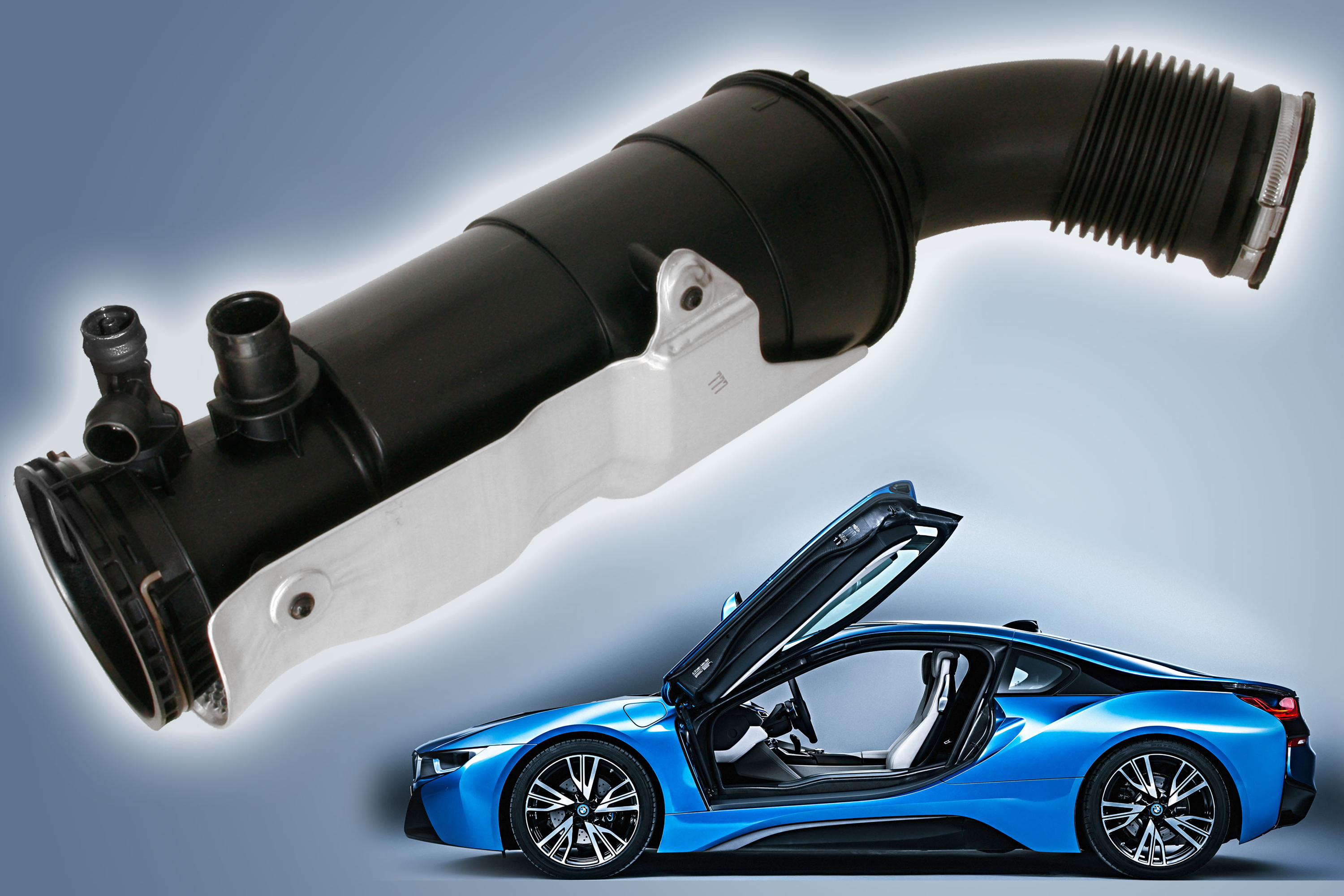 The resonator is part of the air management system of the car’s compact 1.5 litre three cylinder petrol engine.