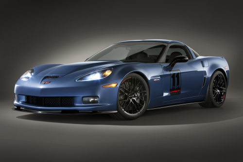 The 2011 Corvette Z06 Carbon Limited Edition makes abundant use of CFRP components to reduce the weight of the sports car.