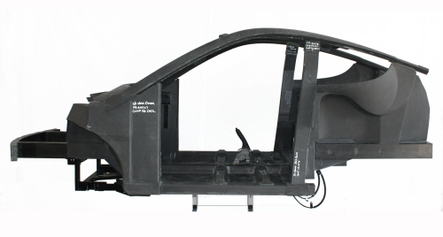 Axon Automotive's structure uses Axontex technology to manufacture very lightweight composite structural beams with high strength and stiffness.
