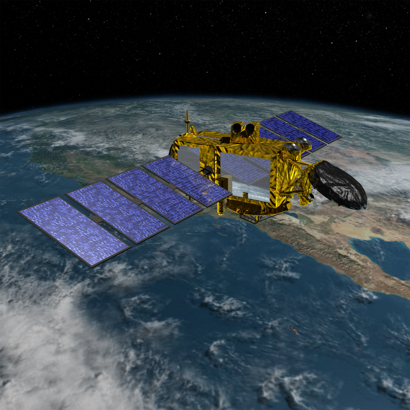 The nonwovens form part of the recently-launched Jason-3 Earth observation satellite. Image courtesy NASA/JPL-Caltech.