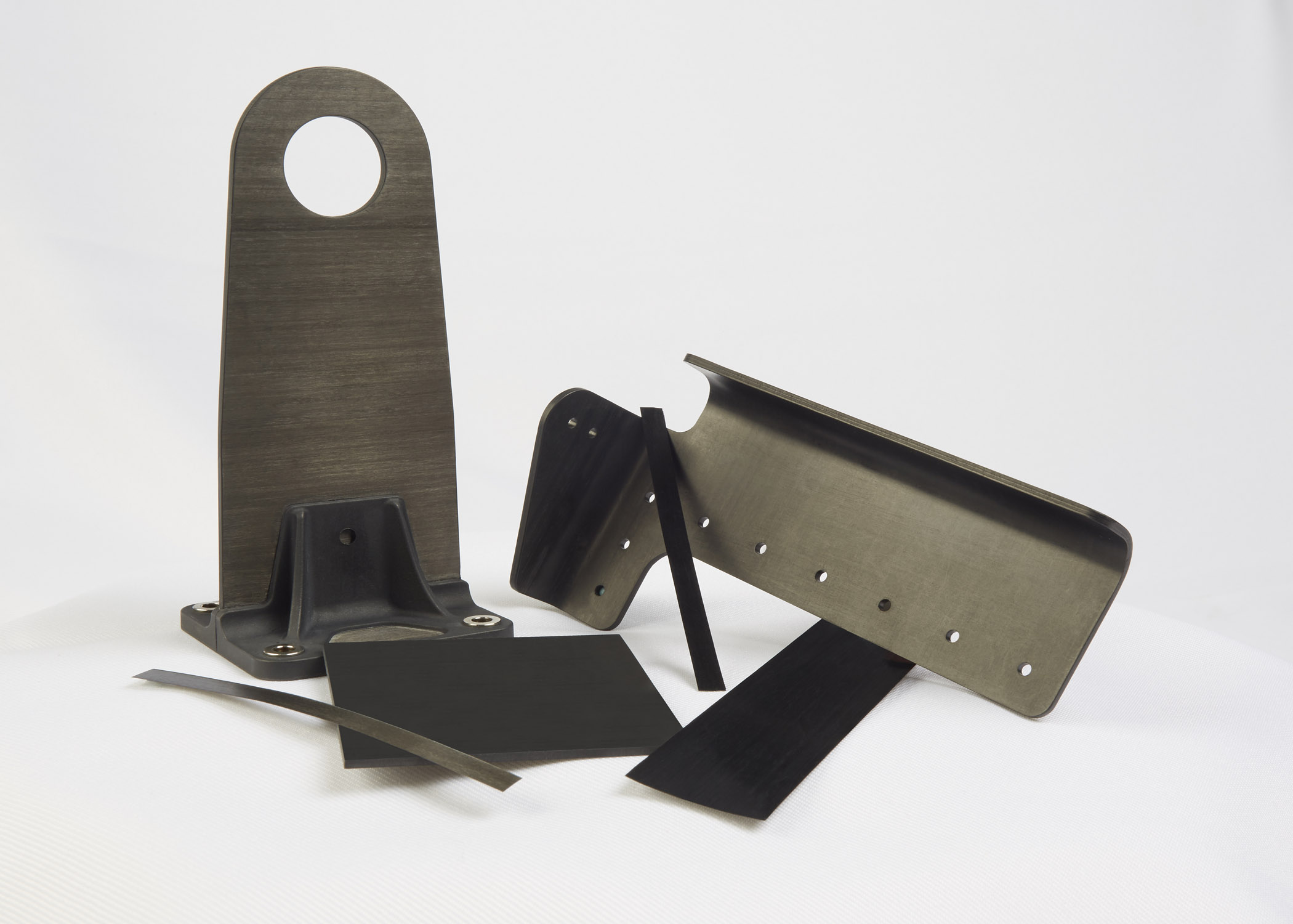 Using thermoplastic to make a composite part could reduce manufacturing time.