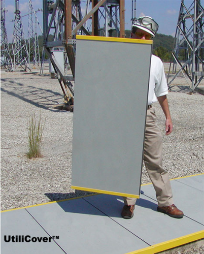 The FRP cover is less than half the weight of a concrete cover.