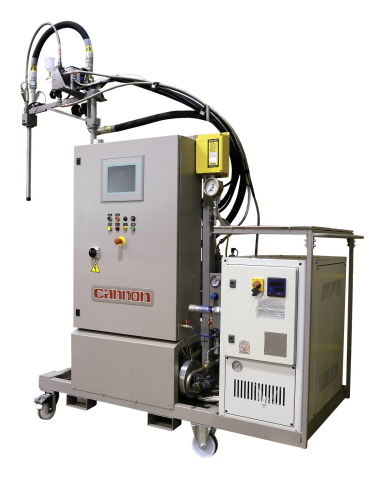 Cannon's DX80 low pressure dosing unit is designed for infusion of epoxy resins for large wind turbine blades.